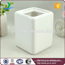 white bathroom accessory ceramic toothbrush holder for family